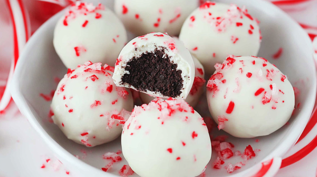 Peppermint Oreo Balls