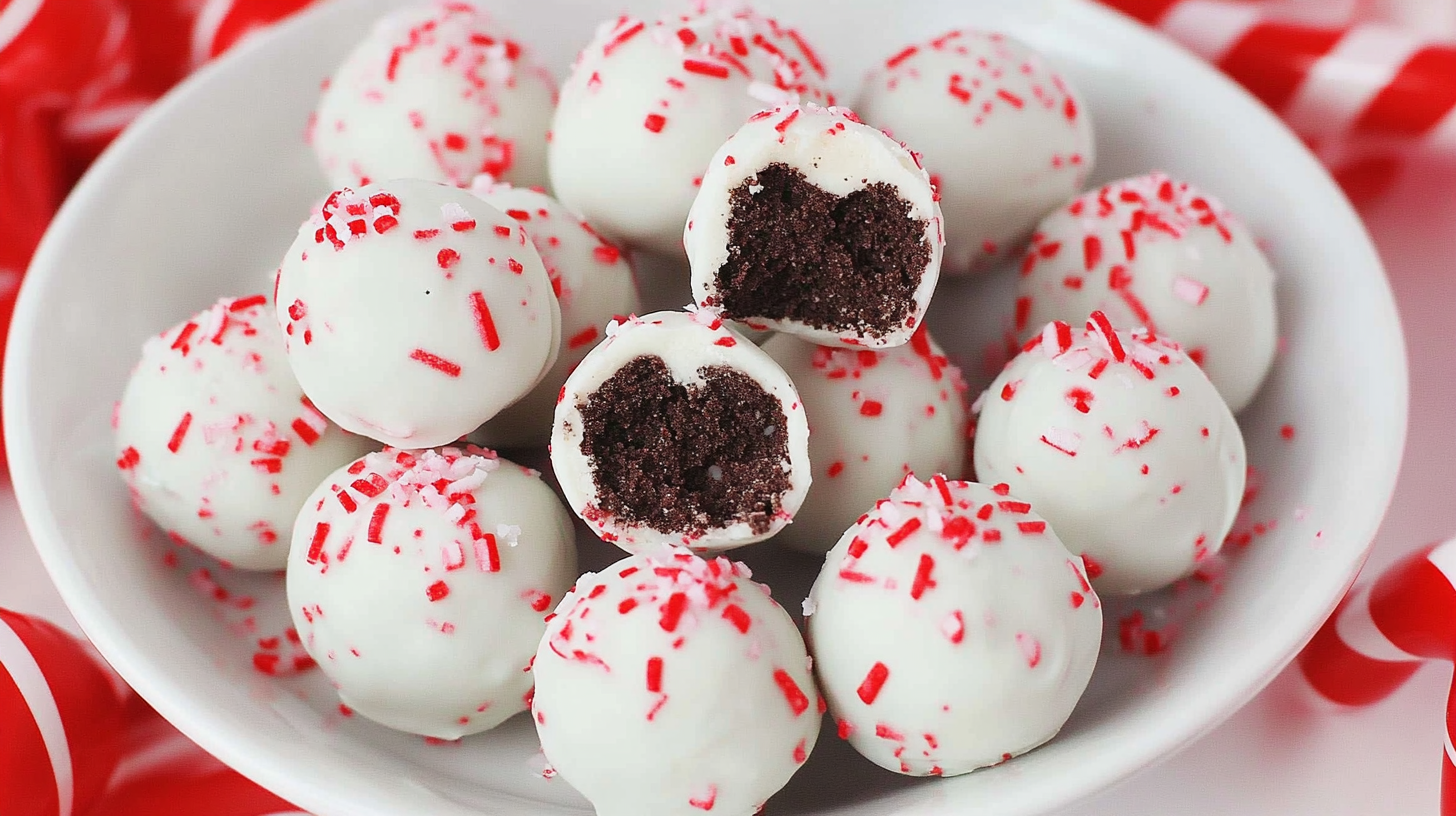 Peppermint Oreo Balls