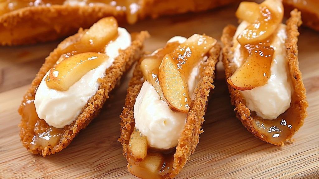 Apple Cheesecake Tacos