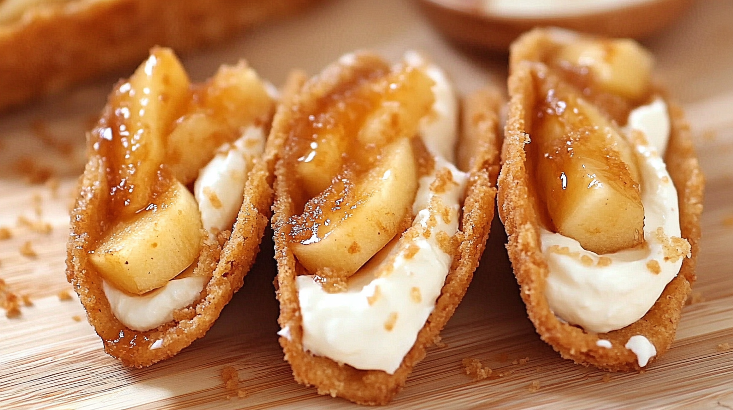 Apple Cheesecake Tacos